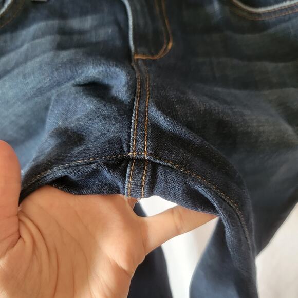 Joes Jeans Medium Wash Raw Step Hem Stretch Classic Ankle Skinny Jeans Size 30 - Picture 5 of 11